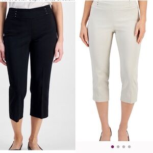BUNDLE!!! Like New! JM Collection Cream Capris for a Chic Look